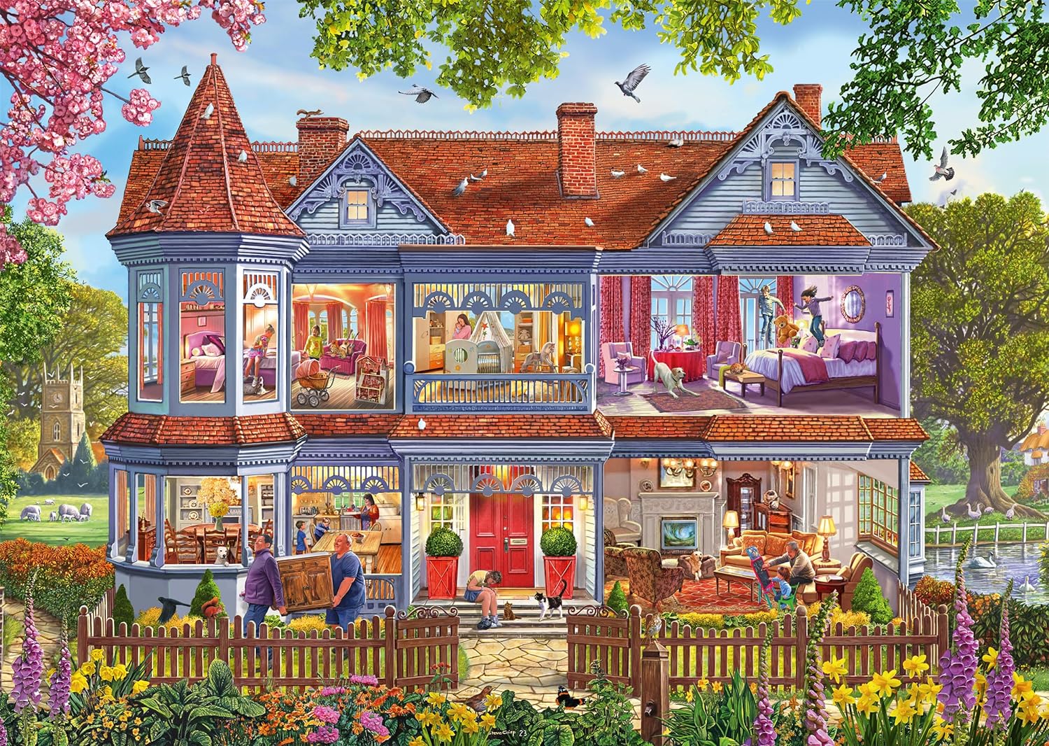 House In Springtime (1000Pc)