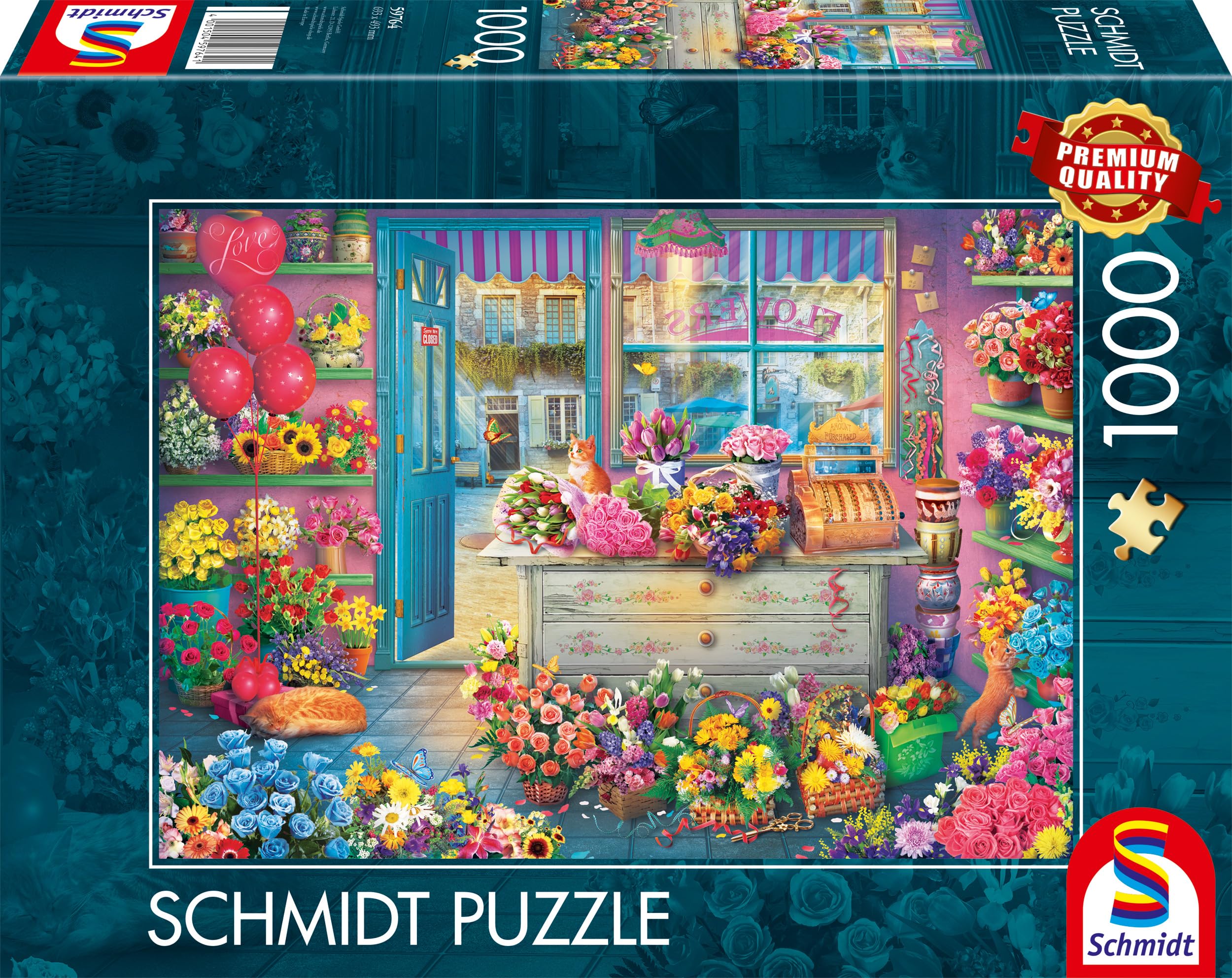 Schmidt Spiele Bunter Blumenladen (1000 Teile), 59764