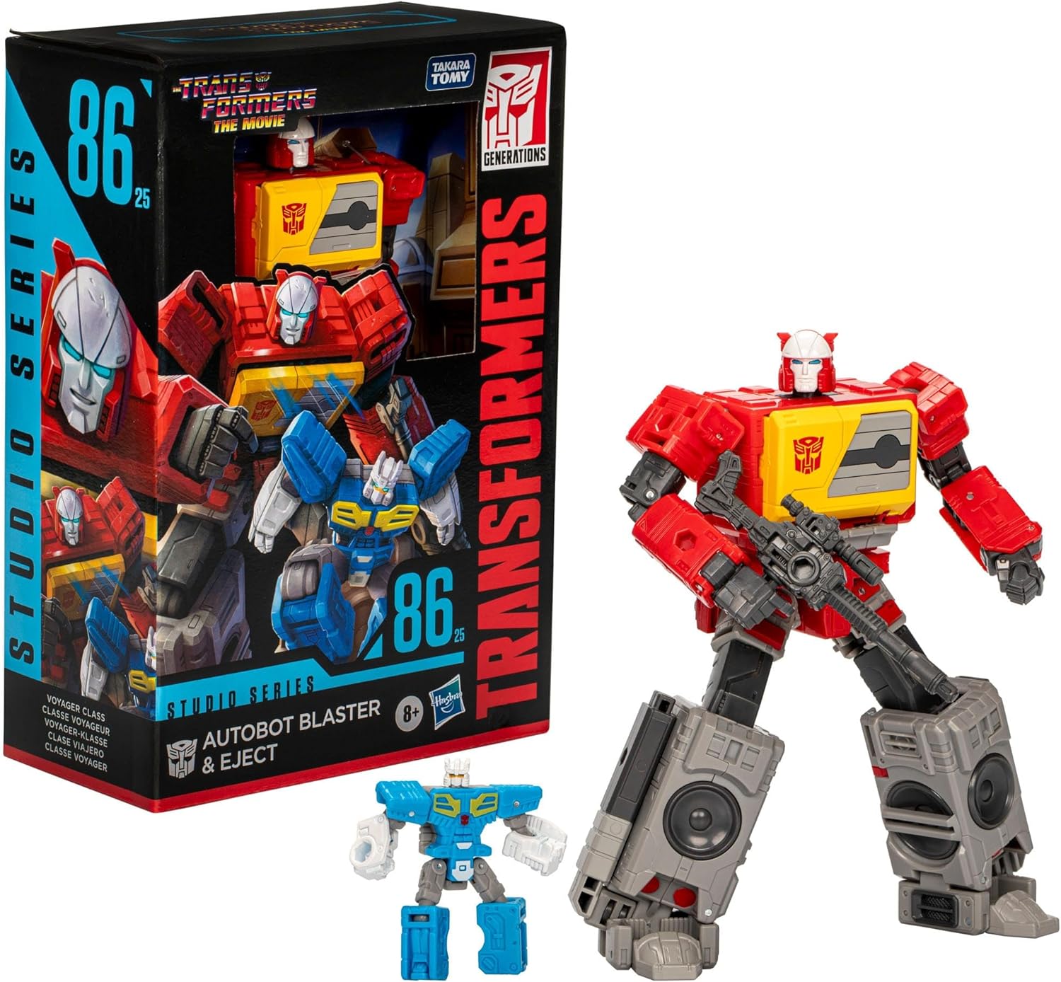 The Transformers: The Movie Generations Studio Series Voyager Class Figurine Autobot Blaster & Eject 16 cm