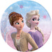 Procos - FSC Disney Frozen II Wind Spirit Paper Plates (Ø20cm), 8 Pieces 16-21cm, Blue, Purple, Pink, 95042