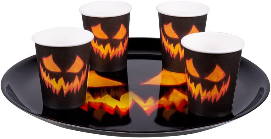 Scary Pumpkin Round Tray 34.5cm
