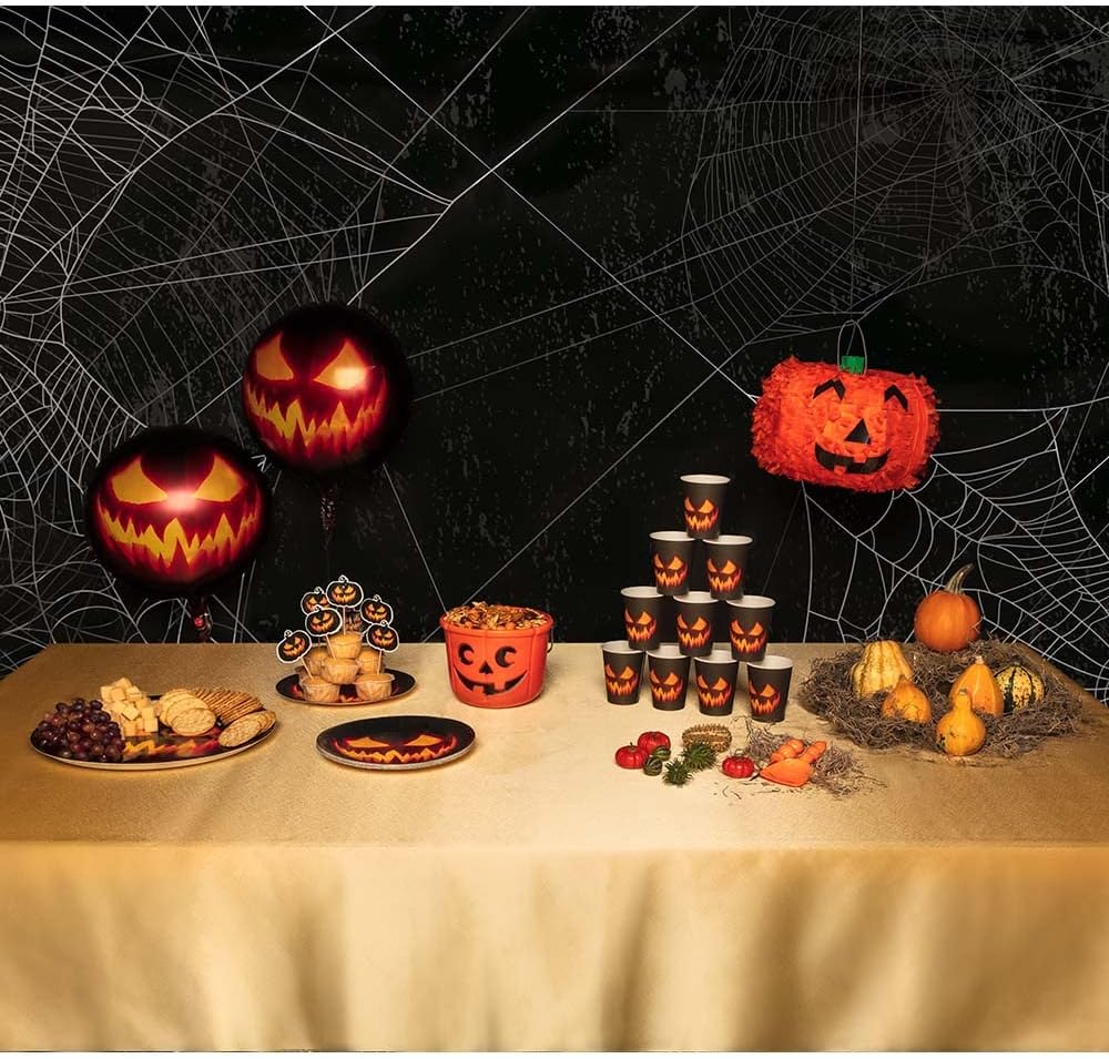 Scary Pumpkin Round Tray 34.5cm