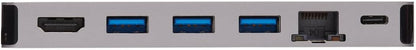 USB-C DOCKING STATION HDMI 4K USB-A/C PD CHARG 3.0USB-C CBLGRY