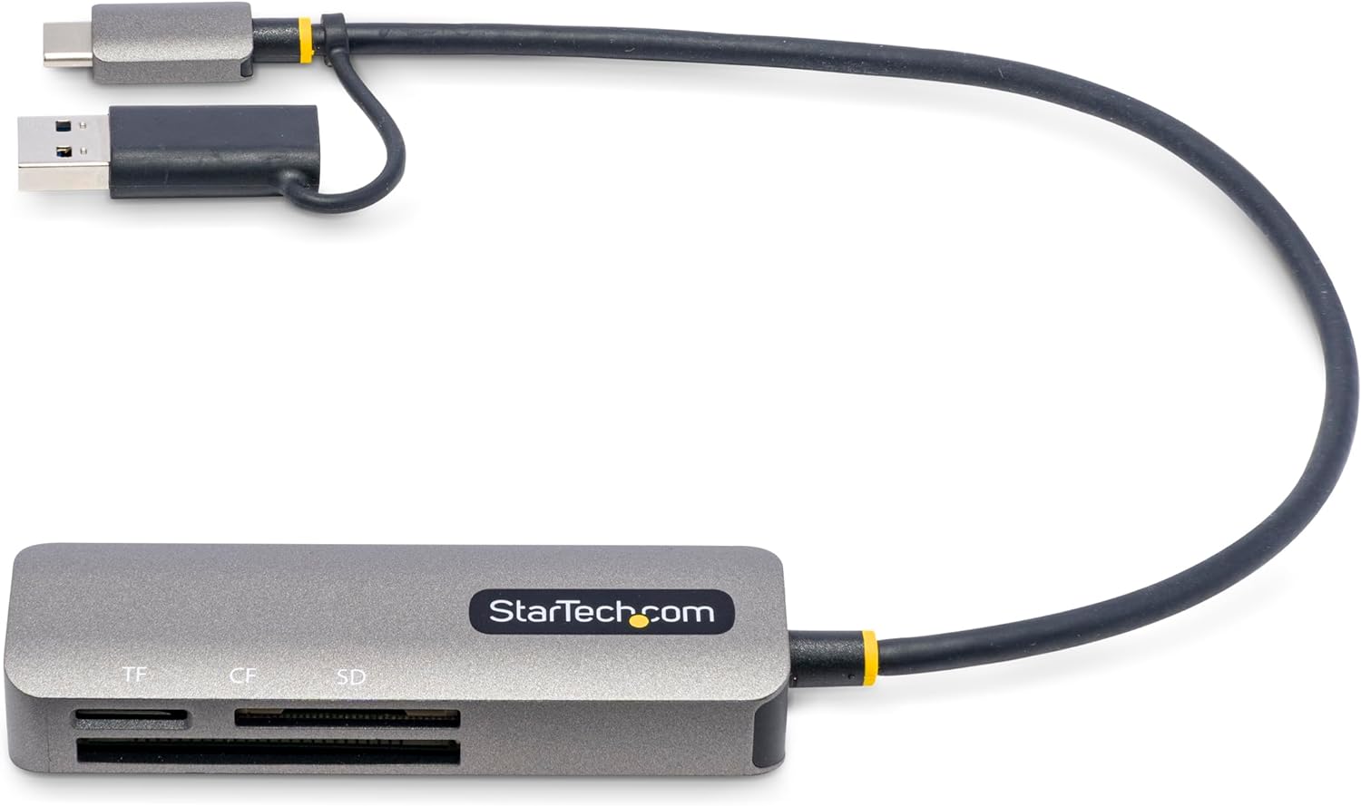 StarTech.com USB 3.0 Multi-Media Memory Card Reader, SD/microSD/CompactFlash, USB-C External Card Reader with USB-A Adapter