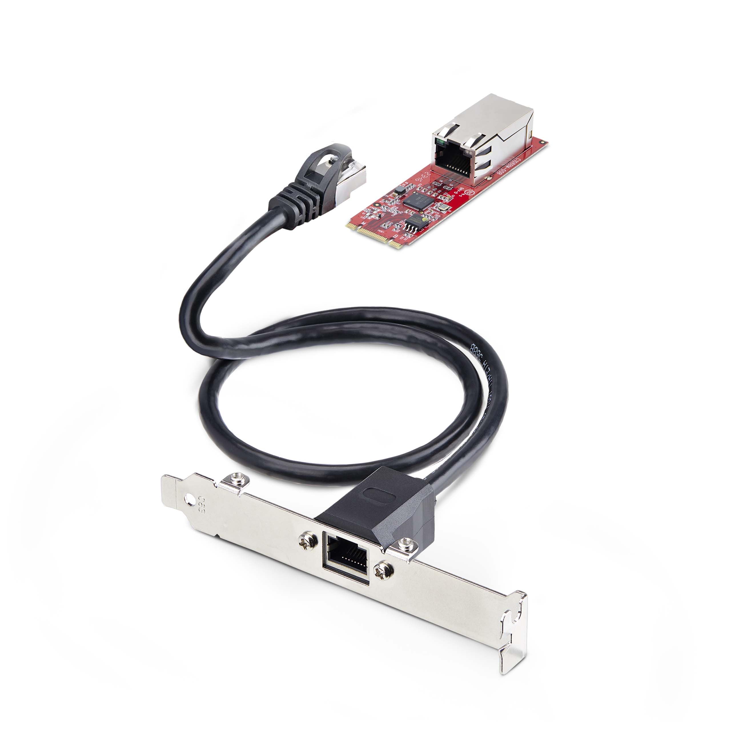 StarTech.com Carte Réseau M.2 2280 à 1 Port 2.5 GbE, Vitesses Multi-Gigabit (2.5G/1G/100M/10M), NIC NBASE-T (802.3bz