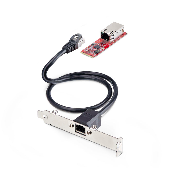 StarTech.com Scheda di Rete M.2 a 1 porta 2.5GbE 2280, NBASE-T PCIe Ethernet, Intel I225-V, Multi-Gigabit, Scheda LAN per PC