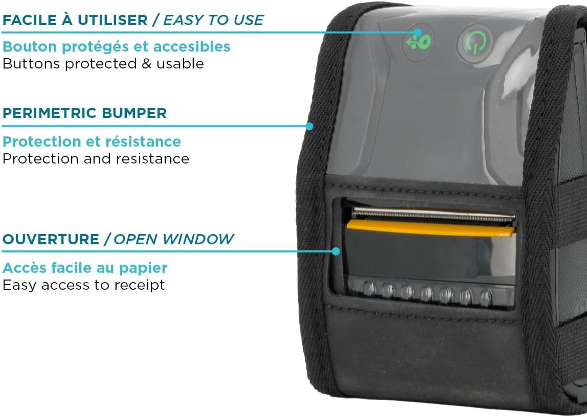 Universal Soft Case for Mobile Printers with Shoulder Strap - Size S - Maximum Device Dimensions 5 x 15 x 8 cm