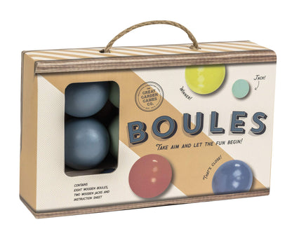 Professor PUZZLE Great Garden Games Boules Set - Plastic Garden Boules/Petanque Game - Outdoor Games/Garden Games set- 6 Balls & 1 Jack.