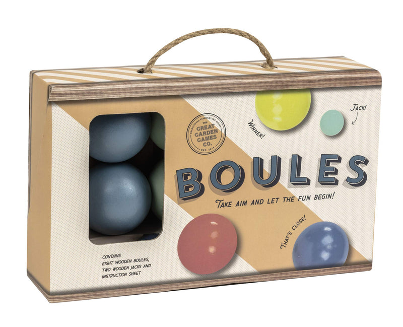 Professor PUZZLE Great Garden Games Boules Set - Plastic Garden Boules/Petanque Game - Outdoor Games/Garden Games set- 6 Balls & 1 Jack.