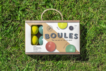 Professor PUZZLE Great Garden Games Boules Set - Plastic Garden Boules/Petanque Game - Outdoor Games/Garden Games set- 6 Balls & 1 Jack.