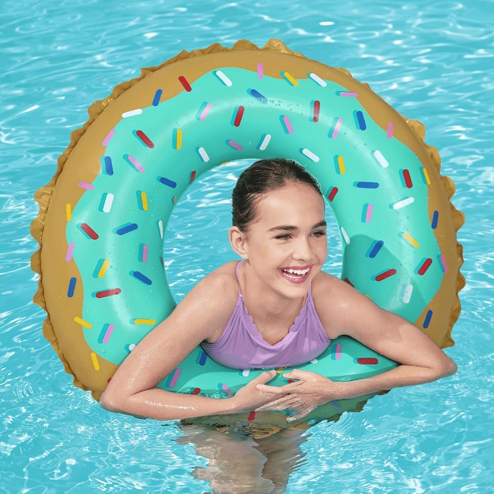 Aufblasbarer Schwimmring Sweet Donut 91 cm Blue