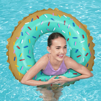 Aufblasbarer Schwimmring Sweet Donut 91 cm Blue