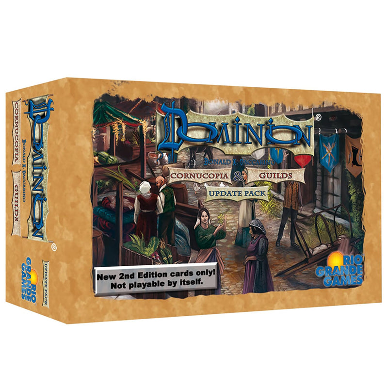 Rio Grande Games: Dominion Cornucopia & Guilds - Update Pack - New 2nd Edition Cards Only, Expansion Pack to Update 1st Edition to 2nd Edition