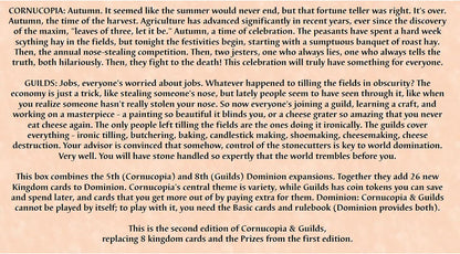 Rio Grande Games: Dominion Cornucopia & Guilds - Update Pack - New 2nd Edition Cards Only, Expansion Pack to Update 1st Edition to 2nd Edition