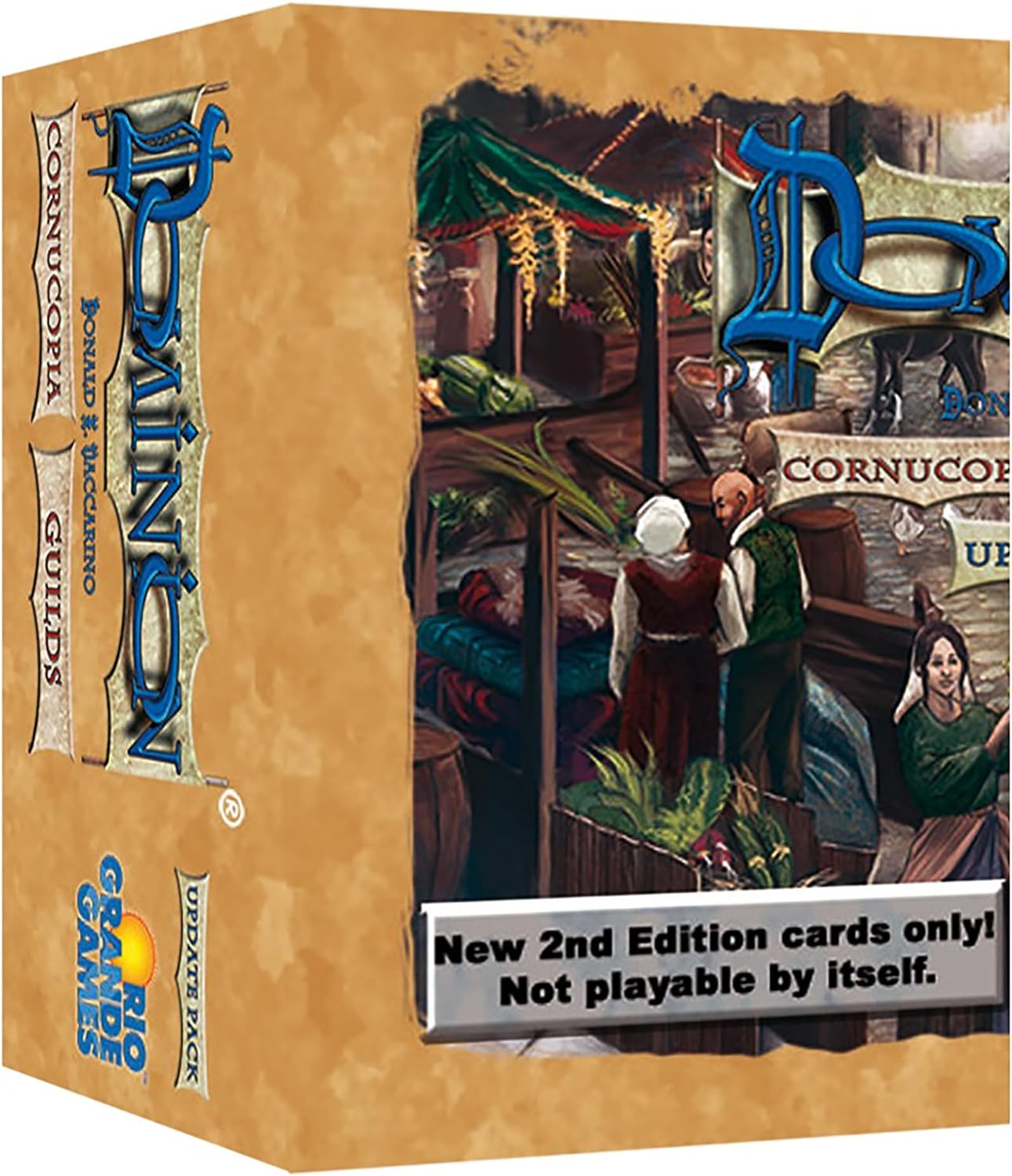 Rio Grande Games: Dominion Cornucopia & Guilds - Update Pack - New 2nd Edition Cards Only, Expansion Pack to Update 1st Edition to 2nd Edition