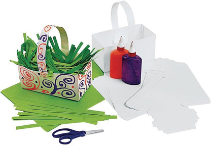 Craft Paper Baskets, Set of 20, Make Your own Paper Baskets by Folding, no Glue or Tape Needed, Paper Craft, Fun Paper Craft, Craft for Kids