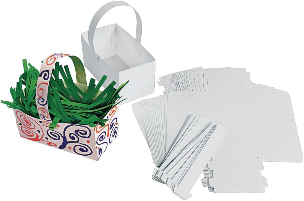 Craft Paper Baskets, Set of 20, Make Your own Paper Baskets by Folding, no Glue or Tape Needed, Paper Craft, Fun Paper Craft, Craft for Kids