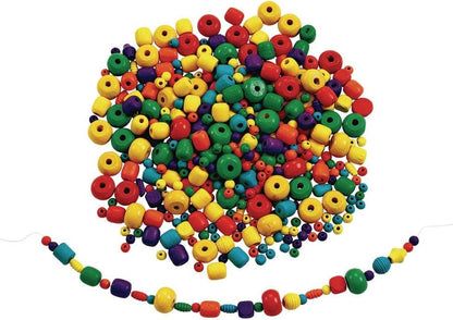 Colorations WOODBEAD Bright Wooden Beads - 1 lb.