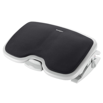 Kensington Adjustable Ergonomic Memory Foam Foot Rest - SoleMate Comfort under desk foot rest for improved posture, siatica and orthopedic relief - Grey/Black (56153) Plastic Solemate Comfort