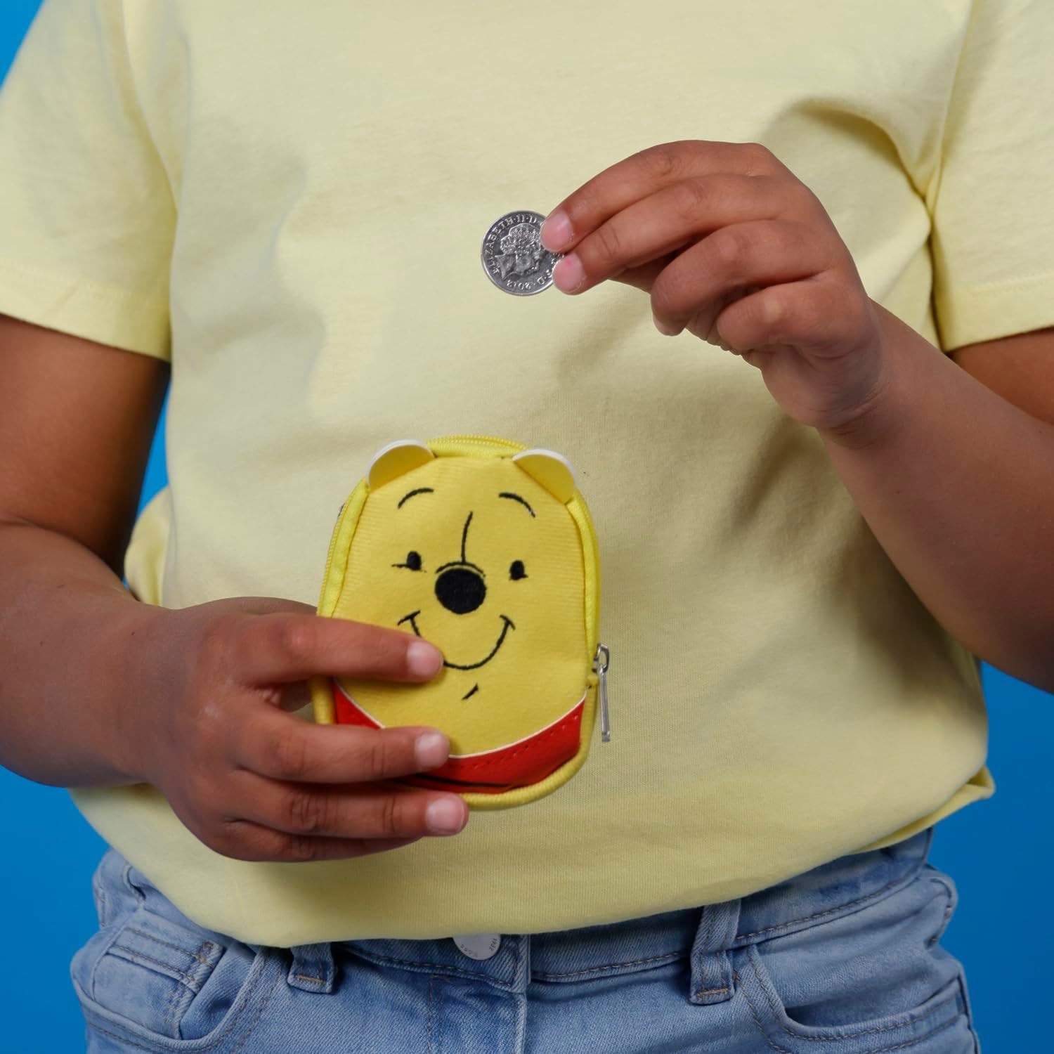 Disney Winnie The Pooh Yellow and Red Mini Backpack Keychain