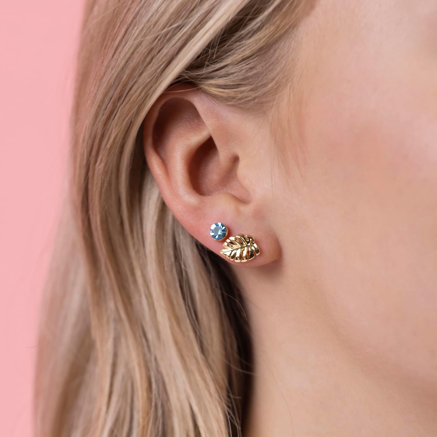 Disney Lilo & Stitch Blue and Gold Coloured 3 Piece Earring Set SF00262YRQL.PH