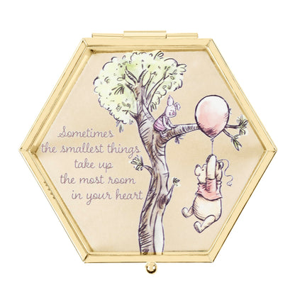 Disney Home Winnie the Pooh Trinket Glass Jewellery Box With Lid VX701022L.PH