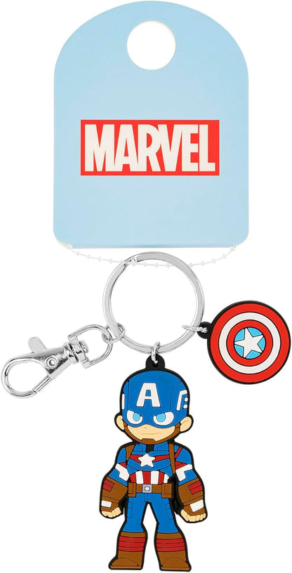 Avengers Captain America Silicone Red and Blue Keychain GH00332RL.PH