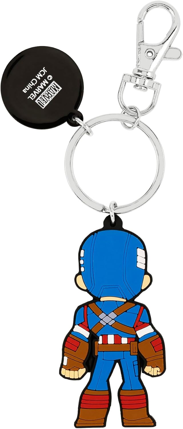 Avengers Captain America Silicone Red and Blue Keychain GH00332RL.PH