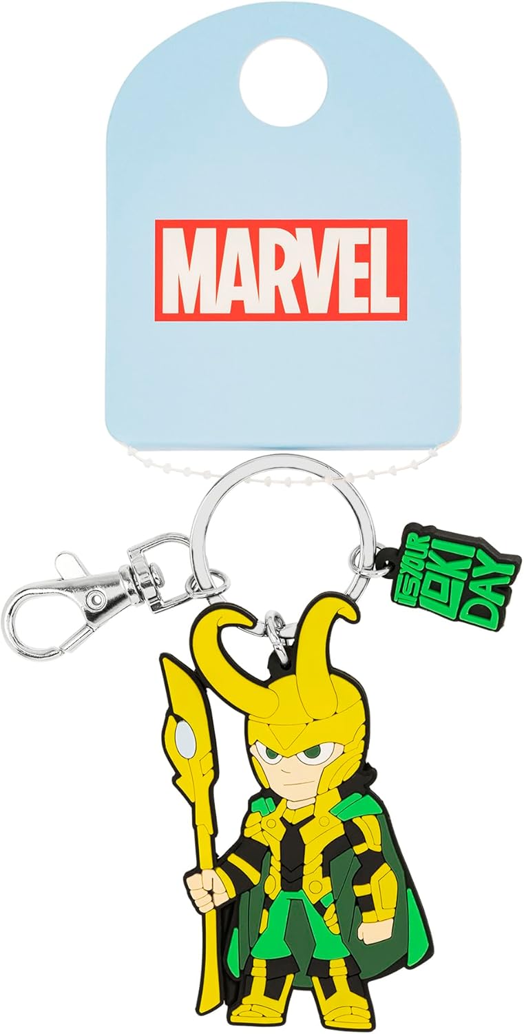 Avengers Loki Silicone Green and Yellow Keychain GH00334RL