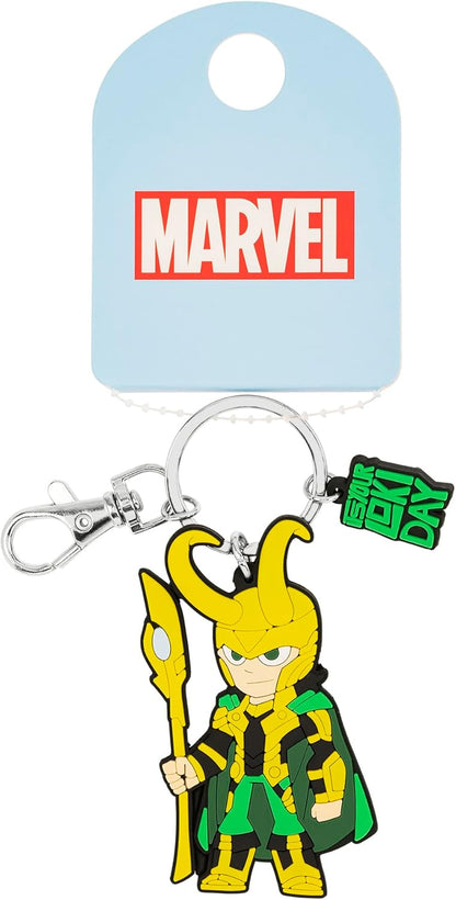 Avengers Loki Silicone Green and Yellow Keychain GH00334RL