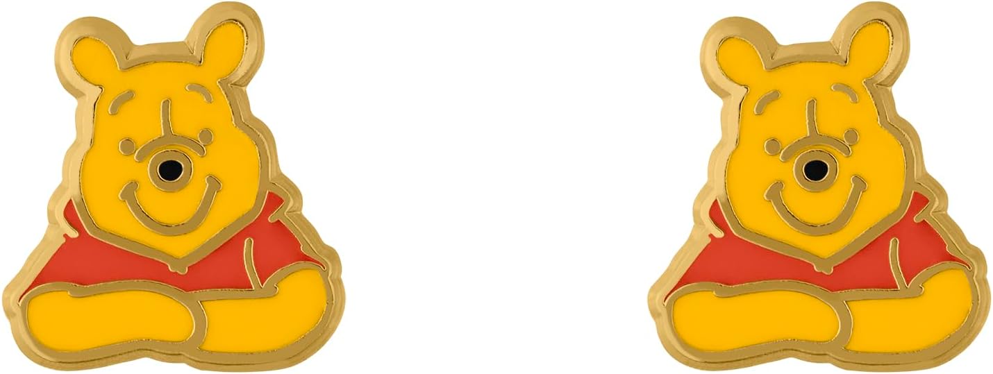 Disney - Winnie The Pooh Earrings and Trinket Tray Set
