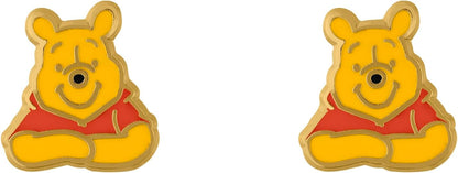 Disney - Winnie The Pooh Earrings and Trinket Tray Set