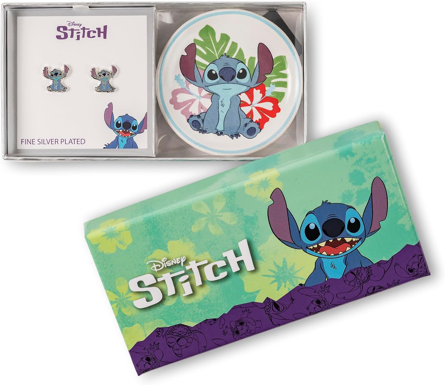 Disney Lilo and Stitch Earrings and Trinket Tray Set SF00678L.PH
