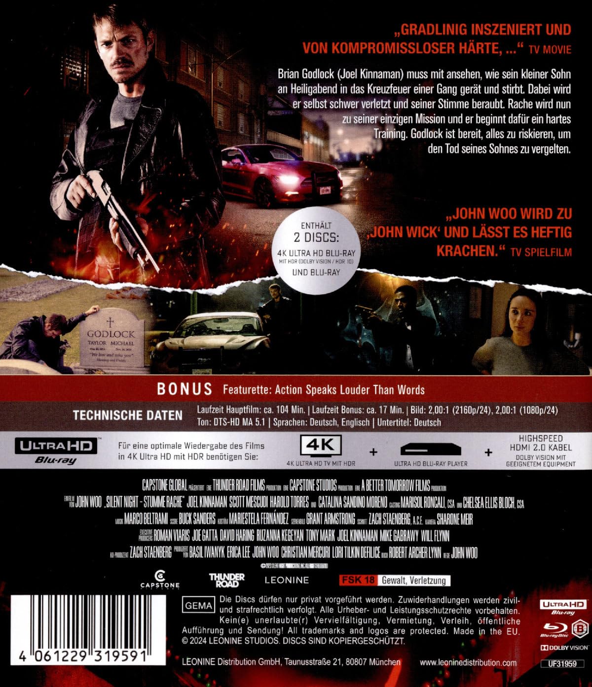 Silent Night - Stumme Rache (4K Ultra HD) (+ Blu-ray
