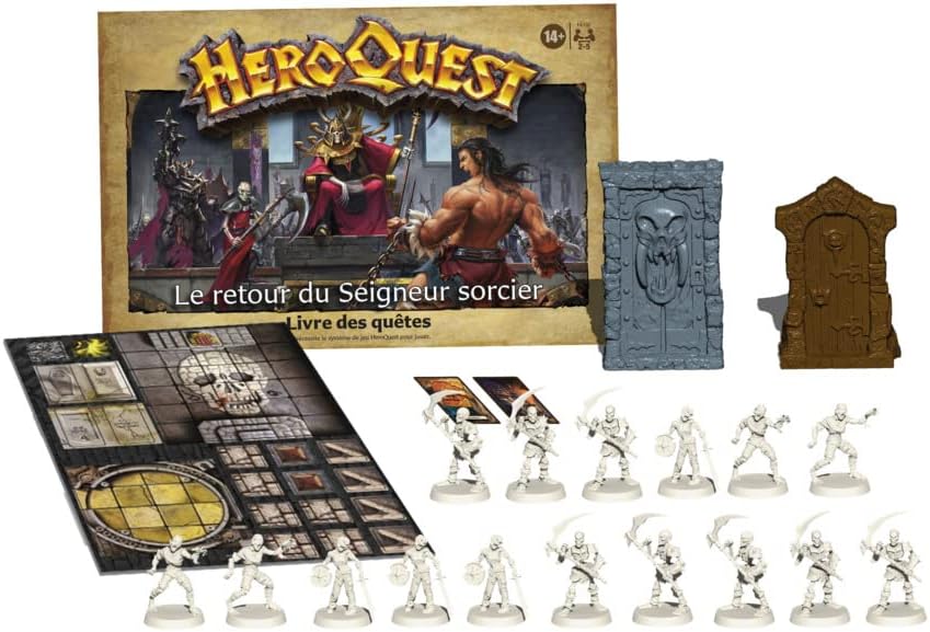 Hasbro Gaming My little Pony Avalon Hill HeroQuest The Return of the Lord Wizard Expansion Ages 14+ HeroQuest Game System Required, Black, One Size (F4193801) France Multicolor