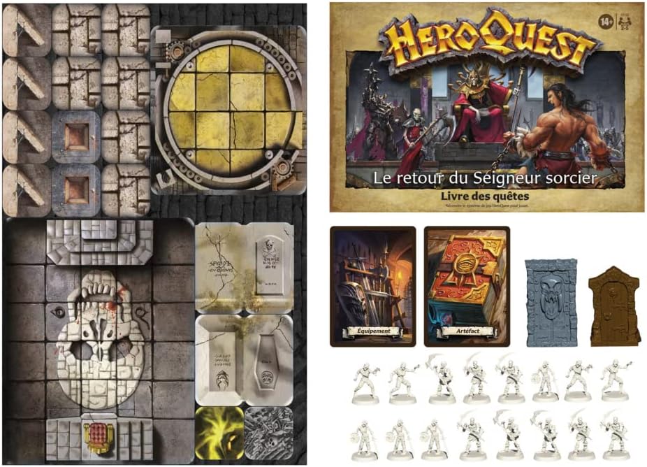 Hasbro Gaming My little Pony Avalon Hill HeroQuest The Return of the Lord Wizard Expansion Ages 14+ HeroQuest Game System Required, Black, One Size (F4193801) France Multicolor