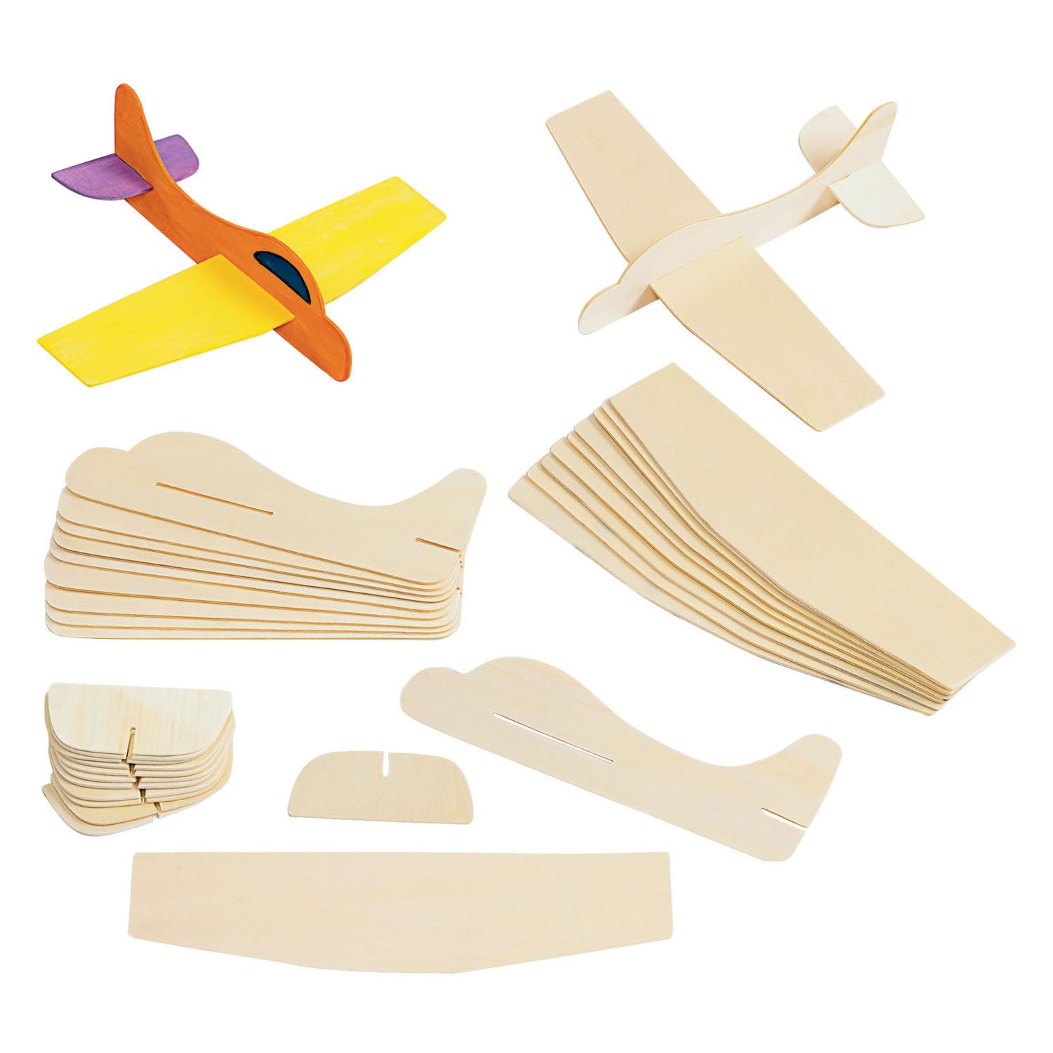 Colorations - Colorations - Houten Modelvliegtuigen Maken Set van 12