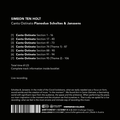 Simeon Ten Holt: Canto Ostinato
