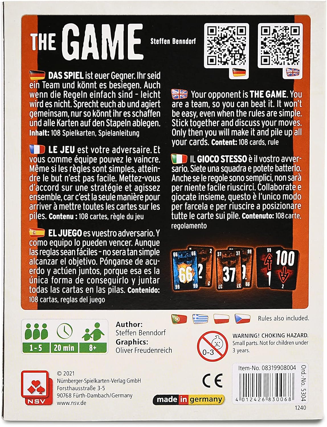 NSV 5304 Natureline Game, Colourful