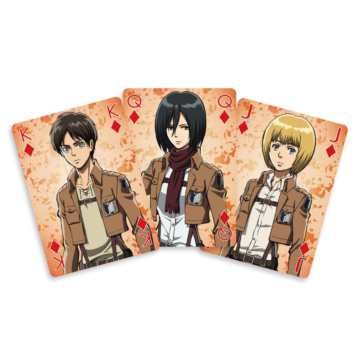 Crunchyroll SAKAMI - Attack On Titan - 52 Playing Cards - Poker Card Game Deck Playing Cards - Original & Licensed