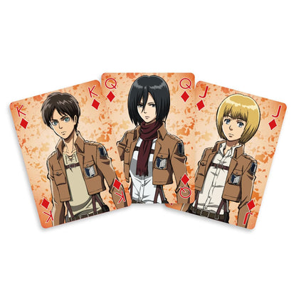 Crunchyroll SAKAMI - Attack On Titan - 52 Playing Cards - Poker Card Game Deck Playing Cards - Original & Licensed