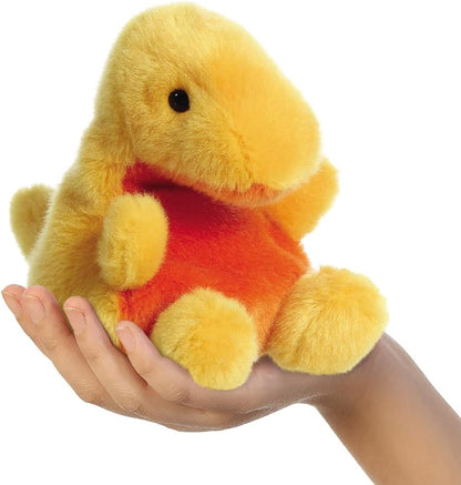 Aurora, 33618, Palm Pals Thunder Bronto Dinosaur, 5In, Soft Toy, Yellow