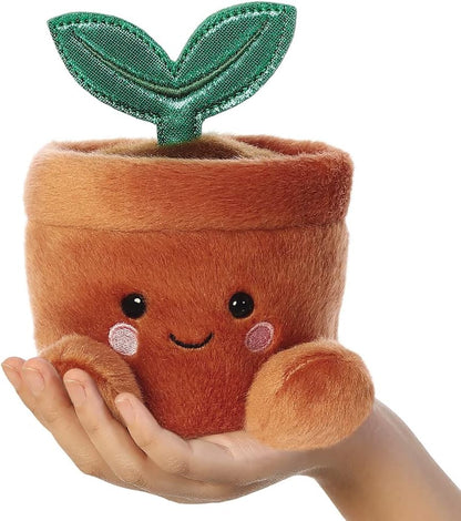 Aurora, 33793, Palm Pals Terra Potted Plant, 5In, Soft Toy, Brown