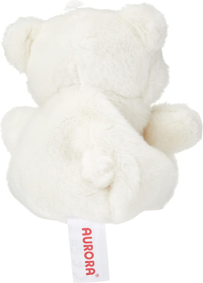 Aurora, 61355, Palm Pals Snowy Polar Bear, 5In, Soft Toy, White
