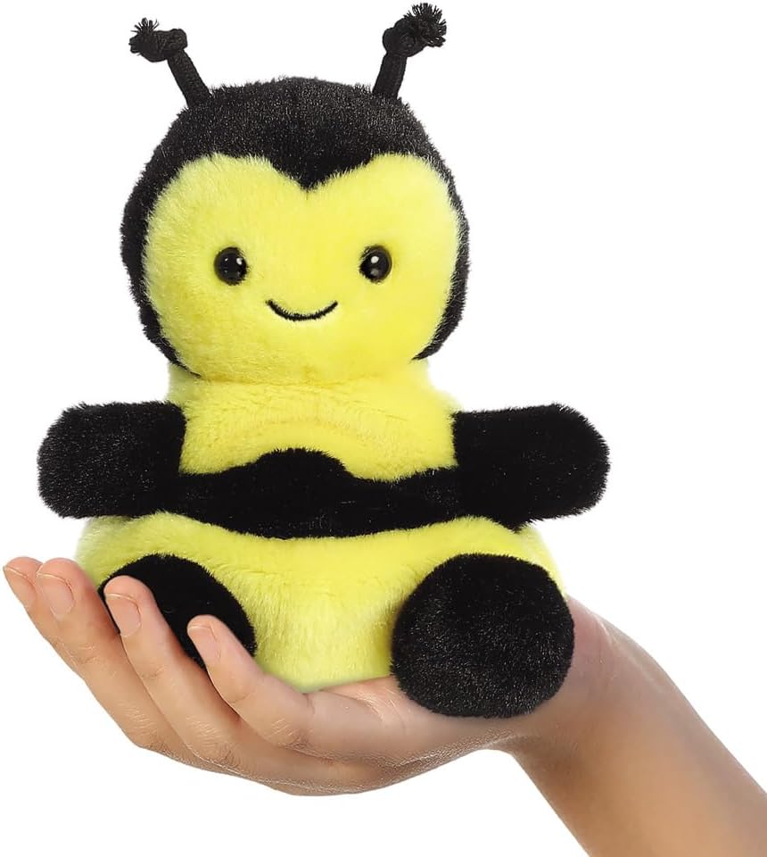 Aurora, 82058, Palm Pals Queenie Bee 5In, Soft Toy, Yellow & Black