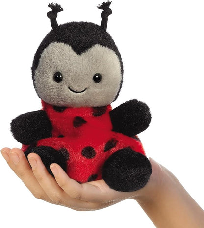 Aurora, 82059, Palm Pals Spots Ladybird 5 inch, zacht speelgoed, rood en zwart