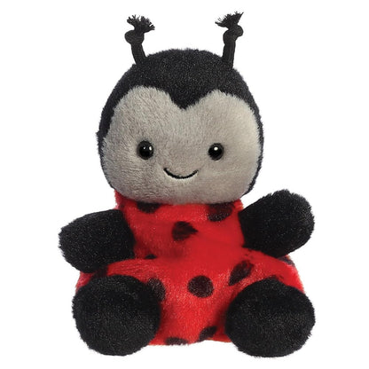 Aurora, 82059, Palm Pals Spots Ladybird 5 inch, zacht speelgoed, rood en zwart