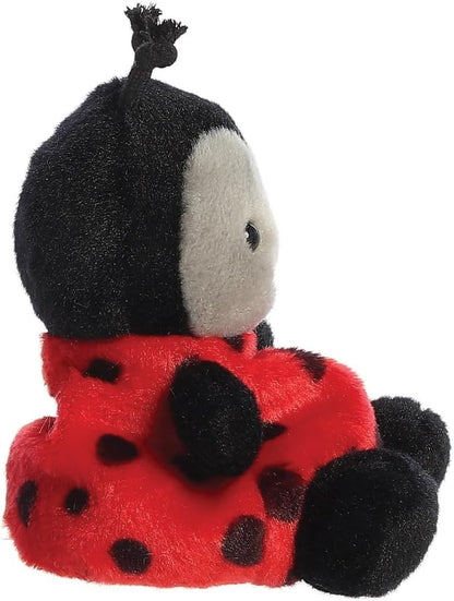 Aurora, 82059, Palm Pals Spots Ladybird 5 inch, zacht speelgoed, rood en zwart