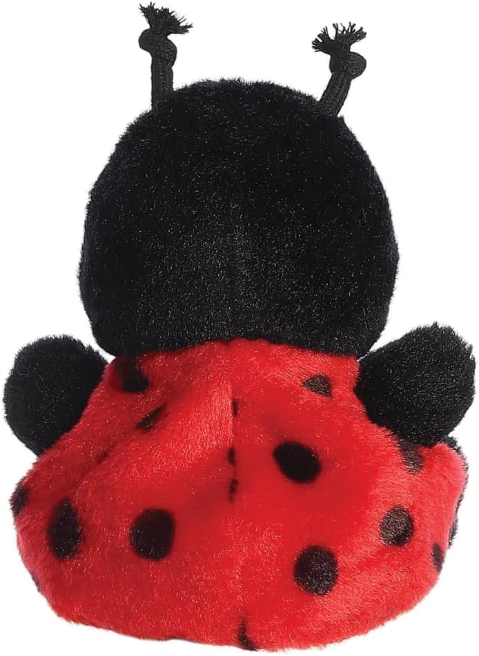 Aurora, 82059, Palm Pals Spots Ladybird 5 inch, zacht speelgoed, rood en zwart