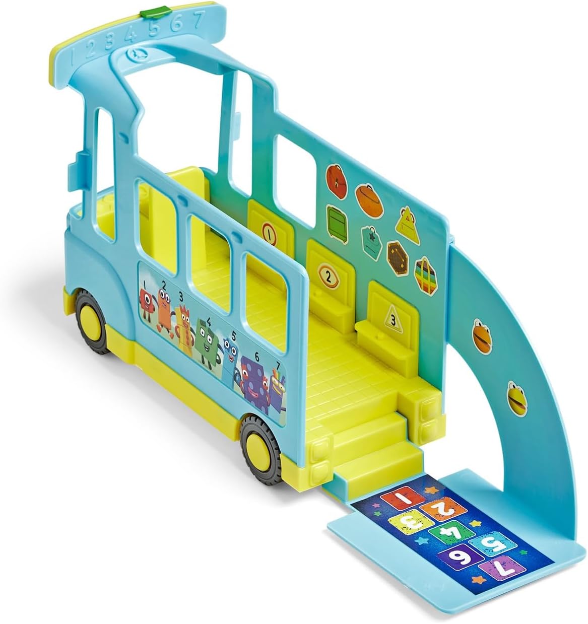 Learning Resources Numberblocks Rainbow Counting Bus, Ages 3+, Interactive Numberblocks Bus Toy Playset with Collectable Seven Figure Included, Plays 12 Songs and Sounds, CBeebies Toys
